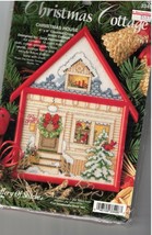 Vintage Gallery Of Stitches Bucilla Christmas Cottage Snow Bear Family 3... - $14.69