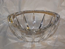 Kosta Boda Ovid Cut Glass Bowl 7 1/2&quot; length 58032 G Warff - $148.49