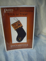 Erica Michaels Mini Stocking Trick or Treat Pattern Halloween New Pattern image 1