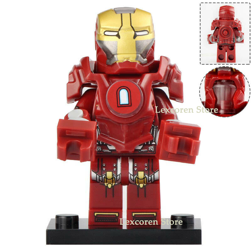 Iron Man Armor Mark 35 Red Snapper Marvel Lego Minifigures Toy New