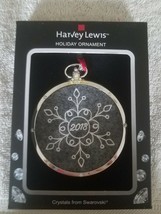 Harvey Lewis Swarovski Ornament 2018 felt upc 887915021609 - $39.48