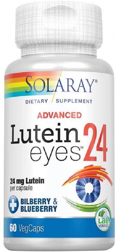 Solaray Advanced Lutein Eyes, 24mg | Eye & Macular Health Support Supplement