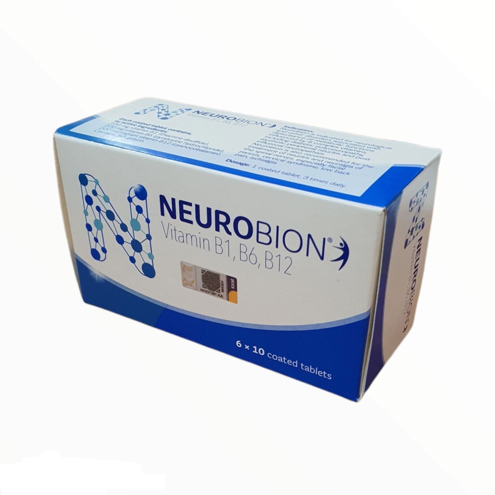Neurobion Vitamin B Complex B1, B6, B12 for Nerve Relief & Numbness 60