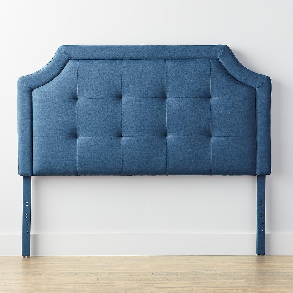 Brookside Headboard 750 lb. Capacity Square Tufting Twin-Size Navy Blue ...