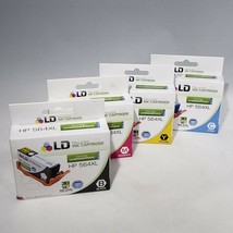 LD Recycled Ink Cartridge lot of 4 HP 564XL Cyan Magenta Black Yellow New Sealed - $8.95