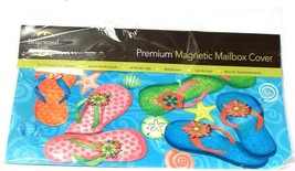 1 Count Briarwood Lane Standard Premium Magnetic Mailbox Cover Summer Flip Flops
