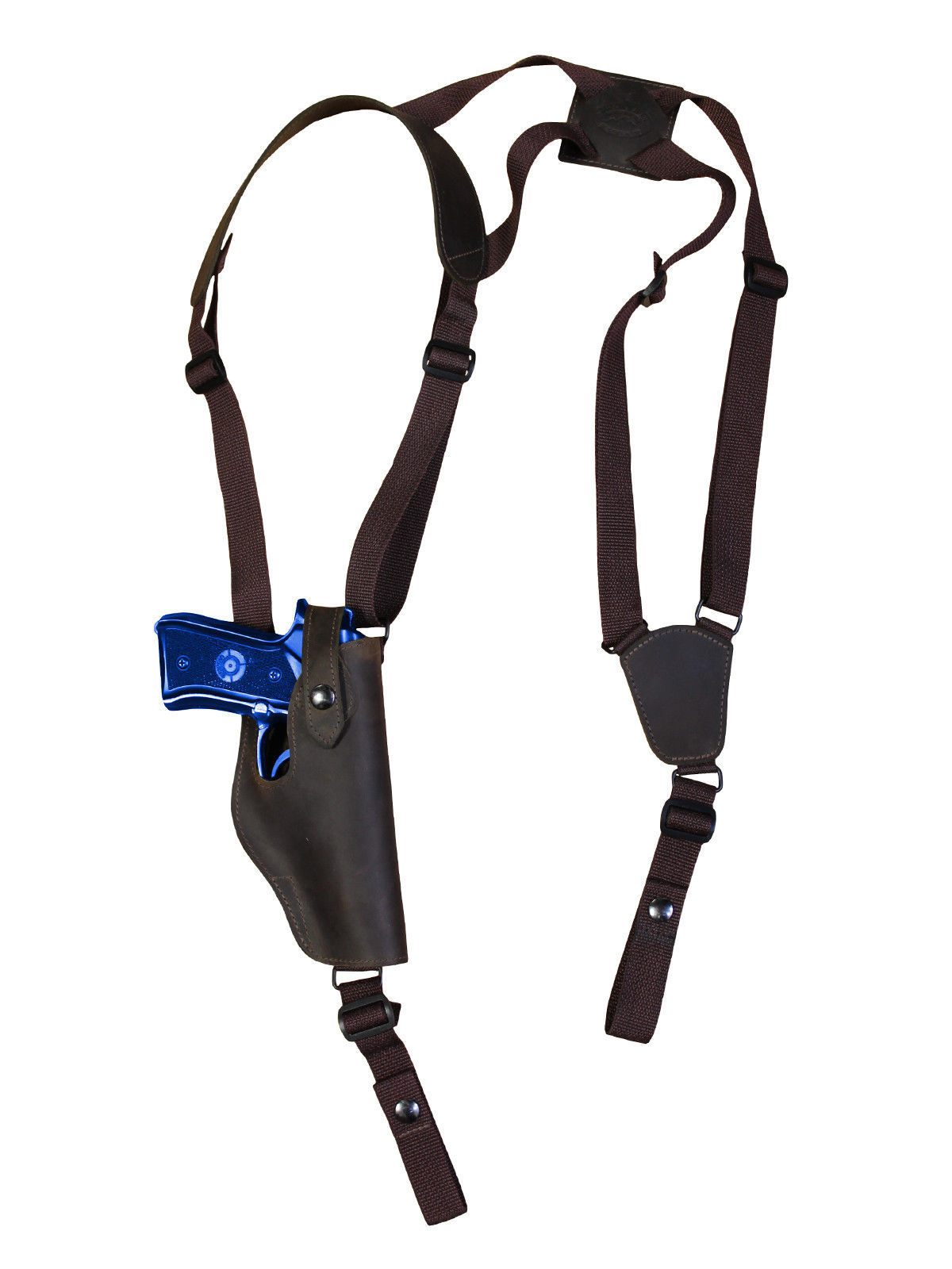 NEW Barsony Vertical Brown Leather Shoulder Holster Sig-Sauer Full Size ...