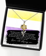 Gay Necklace Show the World Your True Colors Sunflower-MC-NL  - $55.95