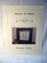 Hands to Work Thirty Birds Cross Stitch Pattern 2003 90 x 85 image 1