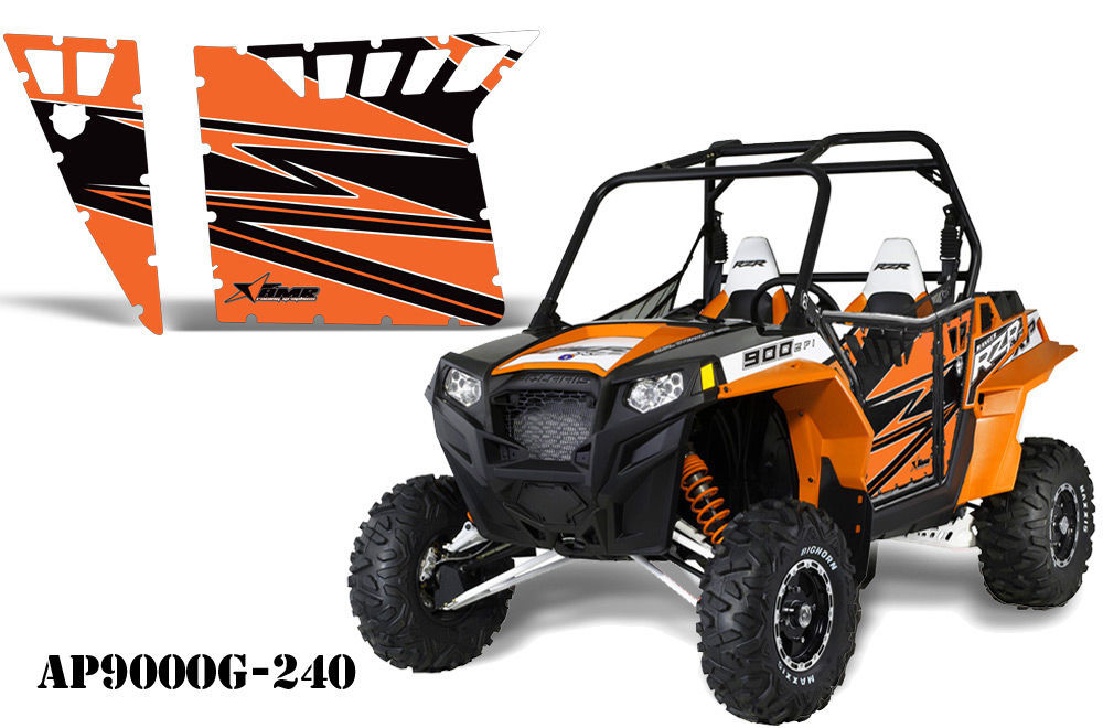 AMR RACING GRAPHIC DECAL KIT PRO ARMOR DOORS POLARIS RZR 900,XP,900XP