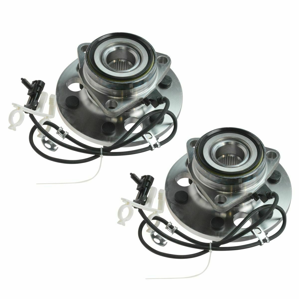 Front Pair (2) Wheel Hub & Bearing Assembly Fits 2000 GMC Yukon Denali