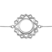 Sterling Silver Vishuddha Chakra Yoga Bracelet - $24.99