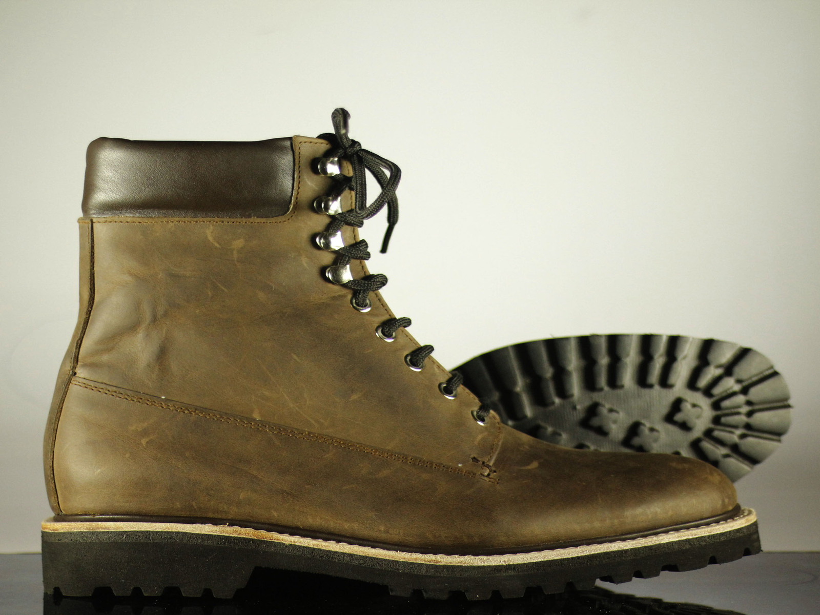 vintage brown boots mens