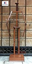 NauticalMart Medieval Full Suit of Armor Wooden Display Stand (Brown)