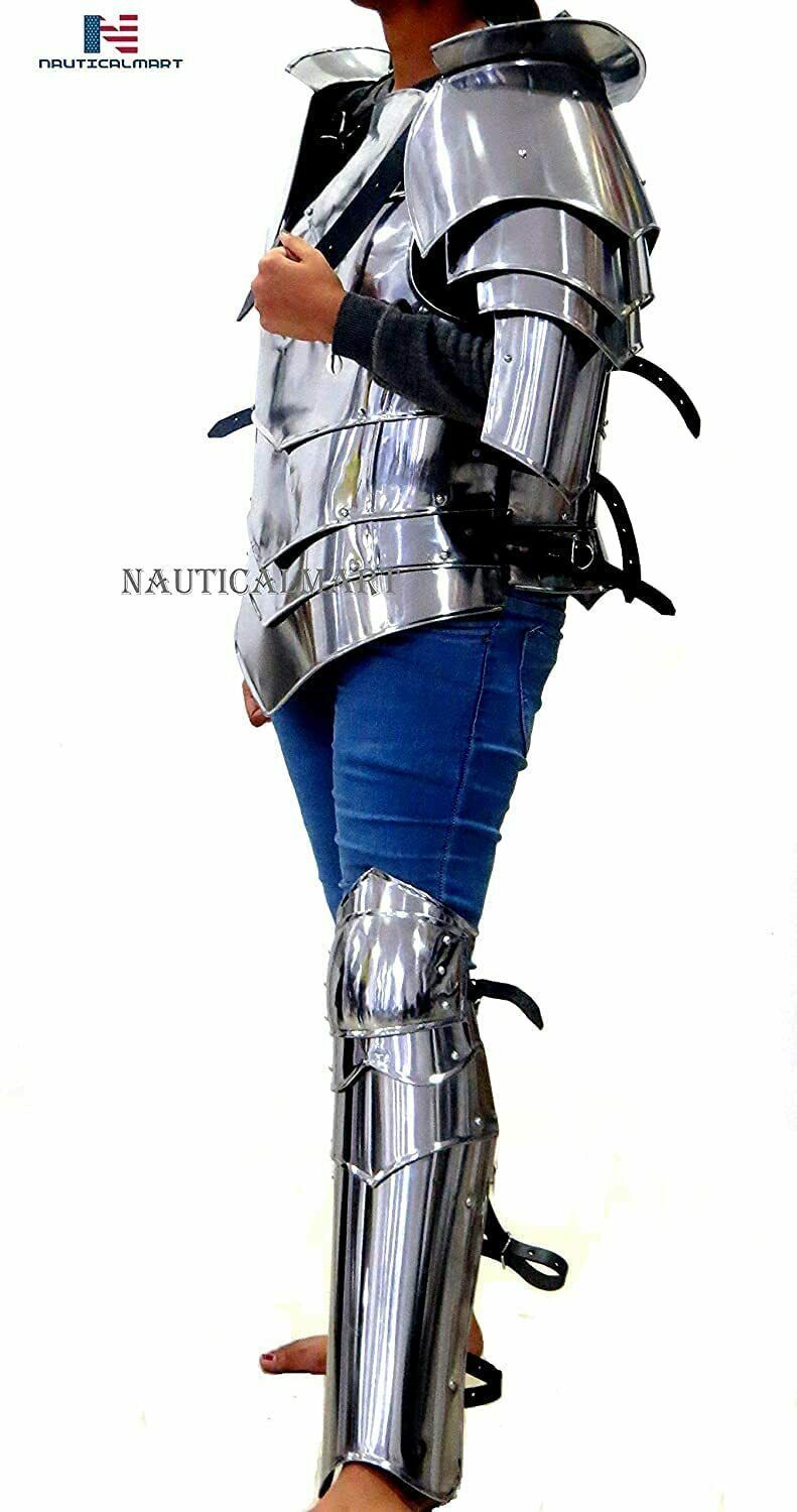 Ladies Knight Metal Armor for LARP-Elegant Armor Set for Women Medieval ...