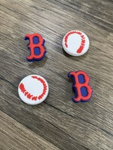 Boston Red Sox Baseball Team Charm For Crocs Shoe Charms - 4 Pieces - $10.76