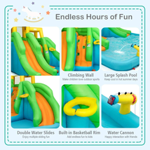 Inflatable Water Park Bounce House with Climbing Wall without Blower image 9