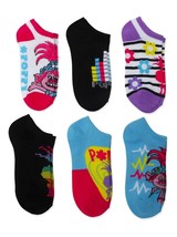 Trolls Girls Colorful Assorted No Show Socks, 6 Pack Sz (6T-10Y) - $12.57