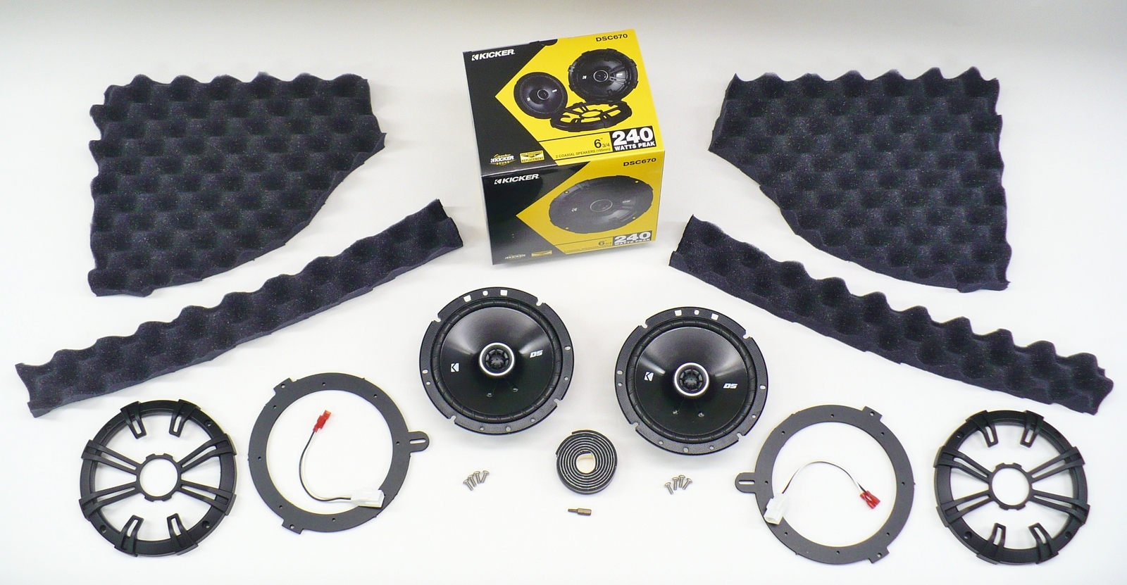 JEEP WRANGLER JK 20072014 SOUND BAR UPGRADE KIT WITH KICKER 6.75