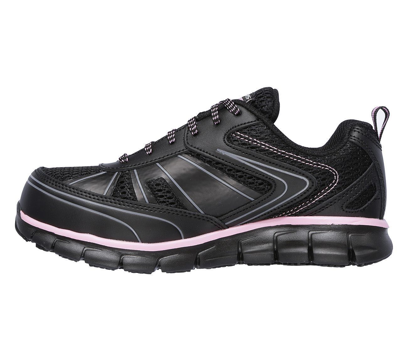 77207 W Large Noir Skechers  Chaussure Femme  Travail Mousse 