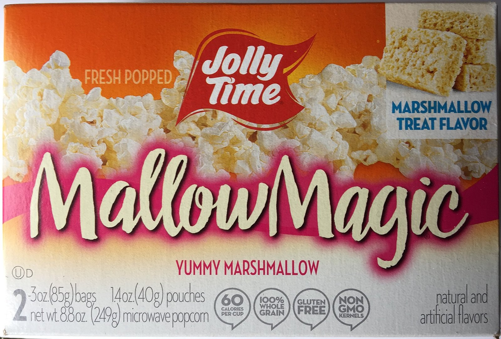 Jolly Time Mallow Magic Marshmallow Flavor Microwave Popcorn, 2Count
