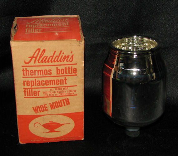 Aladdins Thermos Bottle Replacement Filler No 090B Pint Wide Mouth NOS