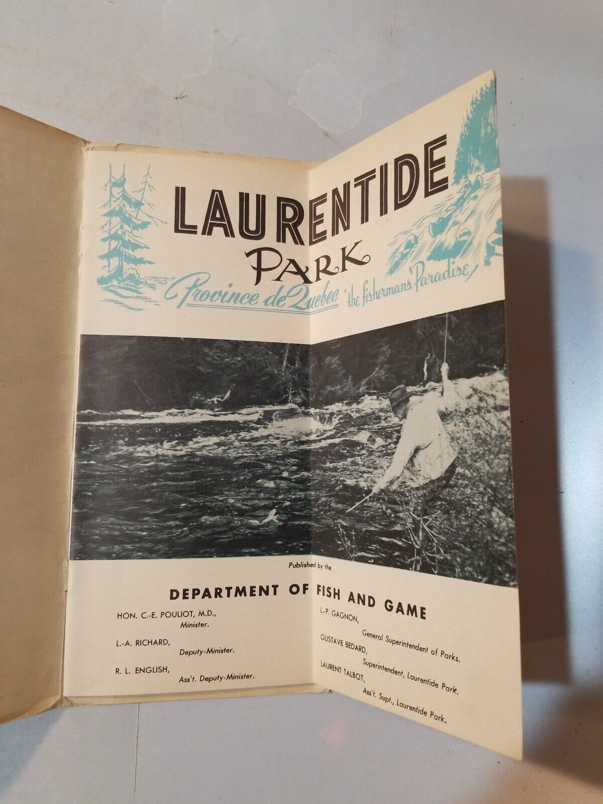 1947 Laurentide Park QUEBEC CANADA Vintage BOOKLET WITH MAP, PHOTOS