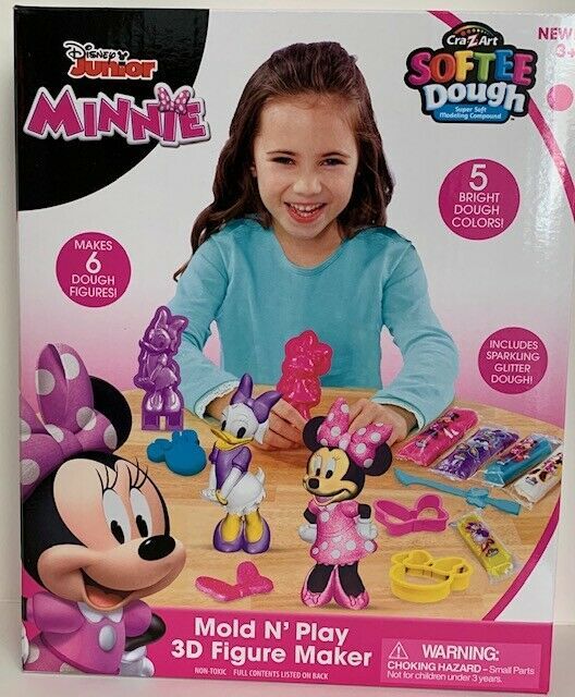 Minnie Mold N' Play 3D Figure Maker CraZArt Softee Dough Disney