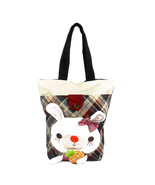 [Rabbit &amp; Pineapple] Cotton Canvas Shoulder Tote Bag - $26.99