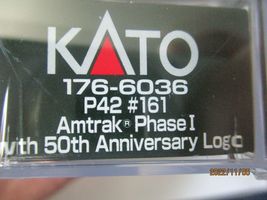 Kato # 176-6036 Amtrak P42 #161 Phase I with 50th Anniversary Logo N-Scale image 6