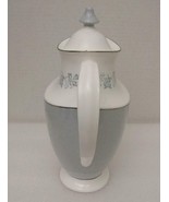 LYRIC by Royal Doulton 4 CUP COFFEE POT &amp; LID H4948 Blue Leaves on Rim -... - $48.49