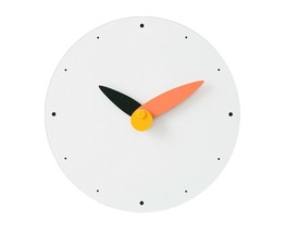 Moro Design Spread the Wings Wall Clock non Ticking Silent Modern Clock (Orange)
