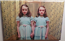 THE SHINING TWINS MAGNET 2X3 INCHES JACK NICHOLSON STANLEY KUBRICK STEPHEN KING  image 1