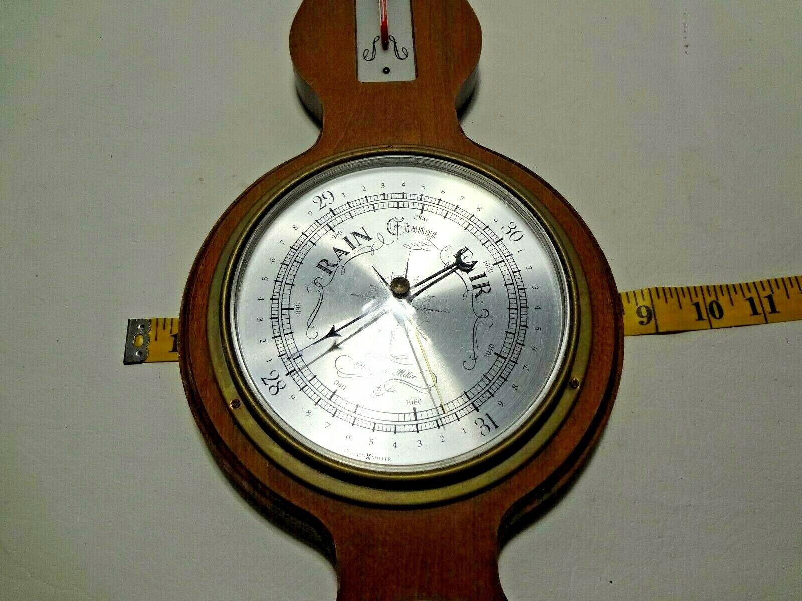 Vintage Howard Miller Barometer Weather Station Badge 612712 Wall Clocks