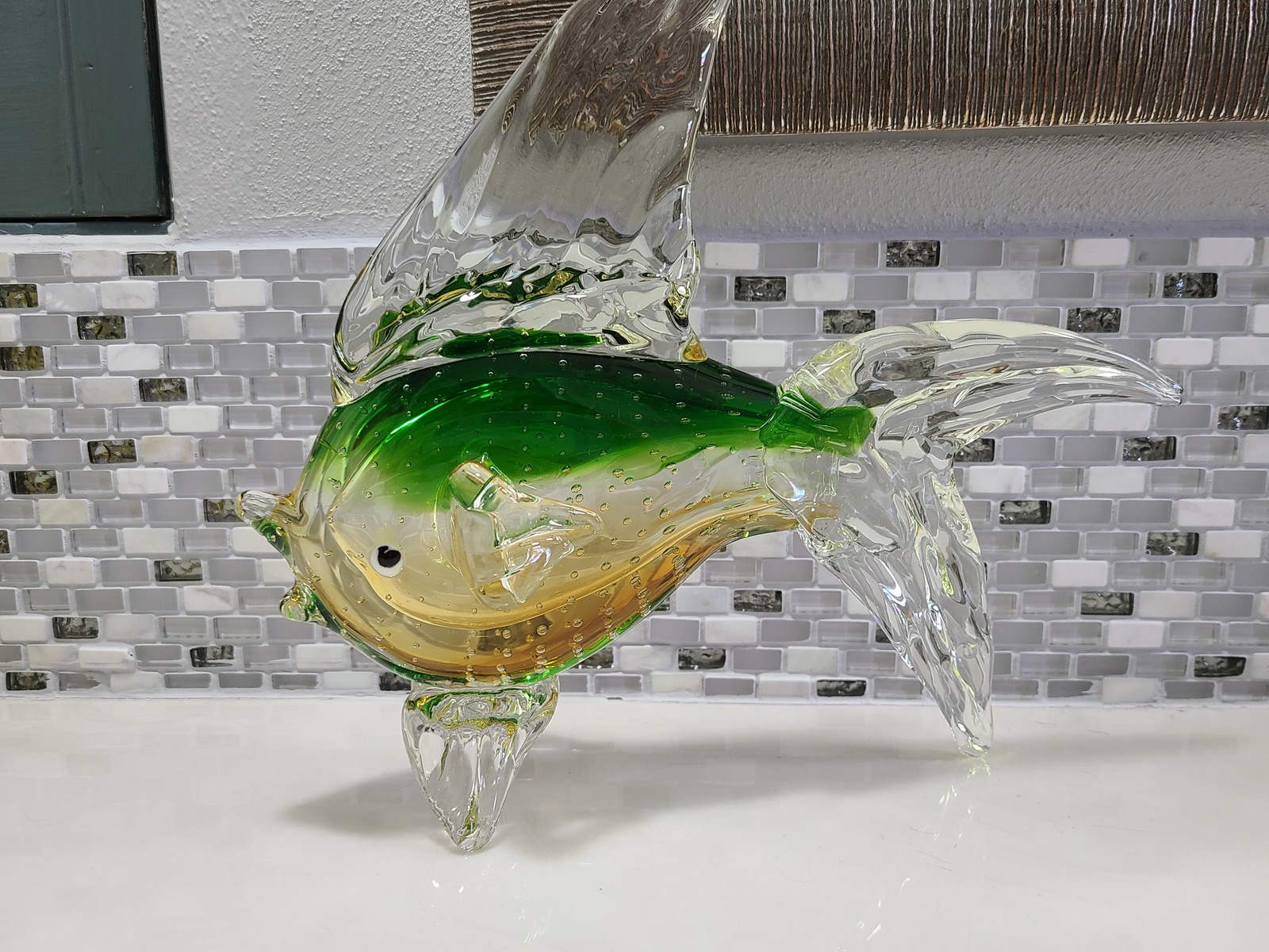 fish blown glass