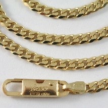 MASSIVE 18K GOLD GOURMETTE CUBAN CURB CHAIN 2.8 MM 24 IN. NECKLACE MADE IN ITALY image 2