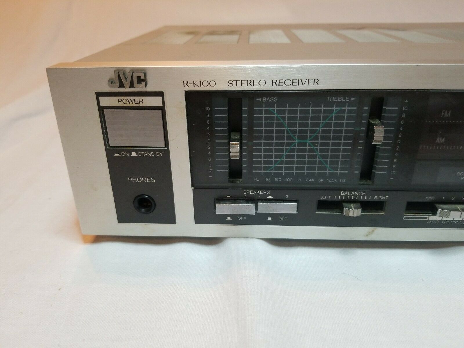 JVC RK100 Digital Synthesizer Stereo Receiver AM FM Rare Vintage