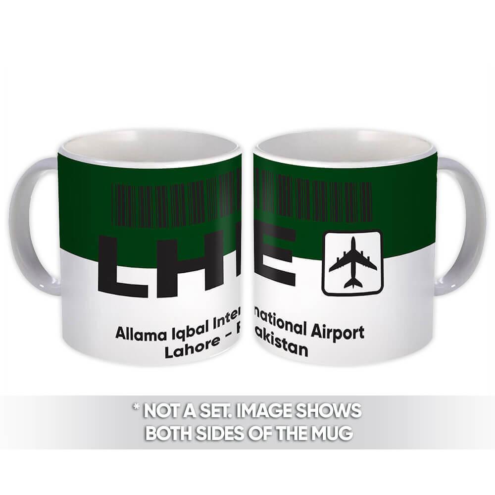 Pakistan Allama Iqbal Airport Lahore LHE Gift Mug Travel Airline