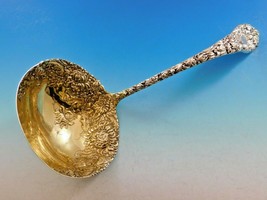 Chrysanthemum by Durgin Sterling Silver Oyster Serving Ladle Gold Washed 10" - $1,109.00