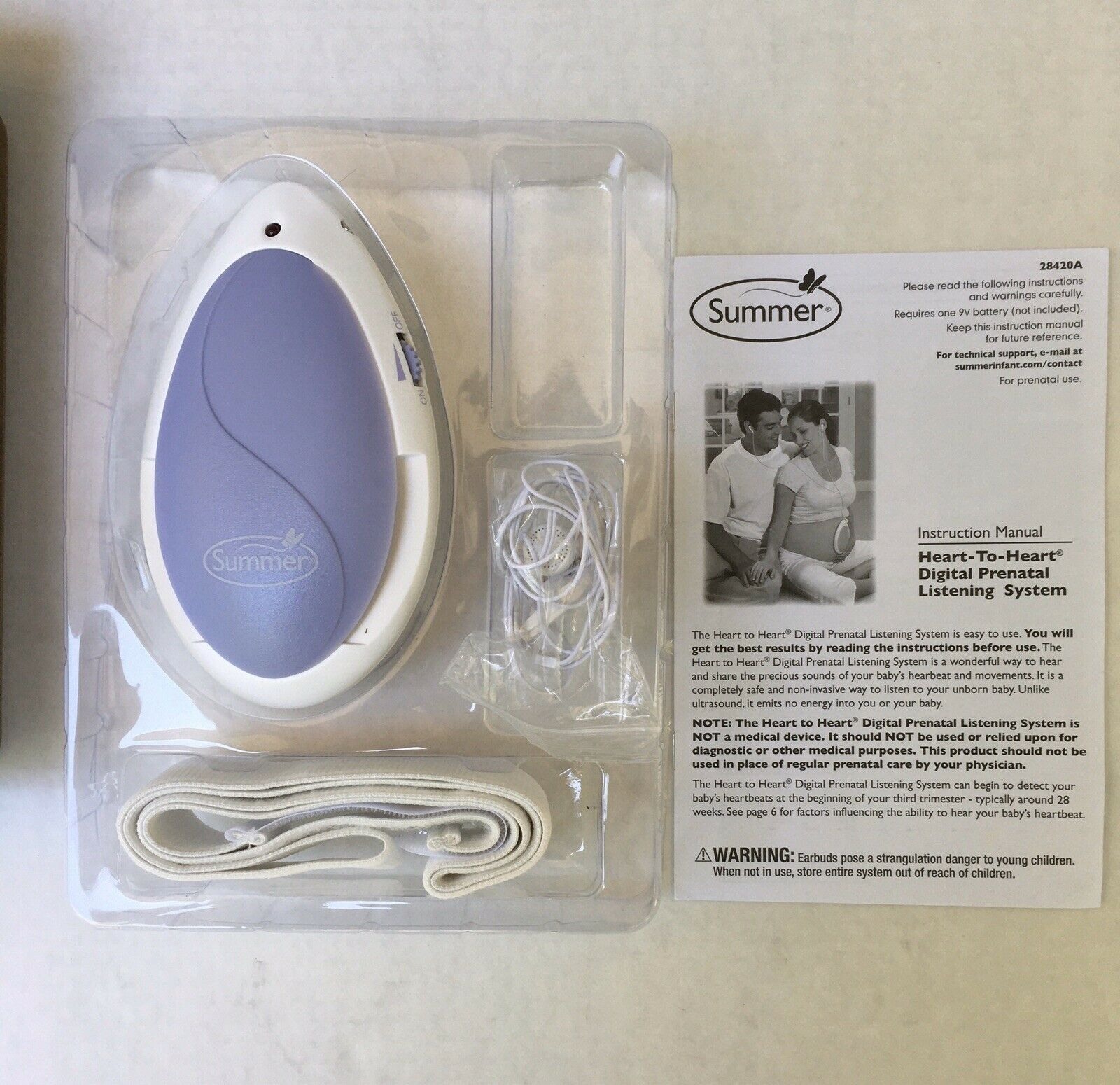 summer heart to heart digital prenatal listening system