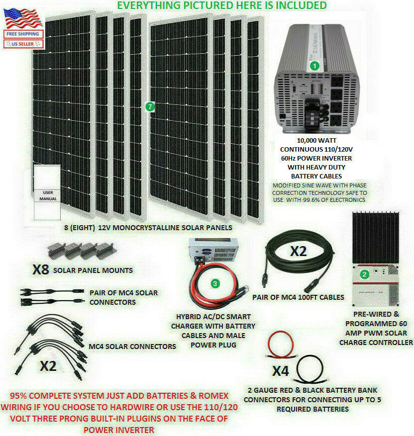 10000 watt solar generator