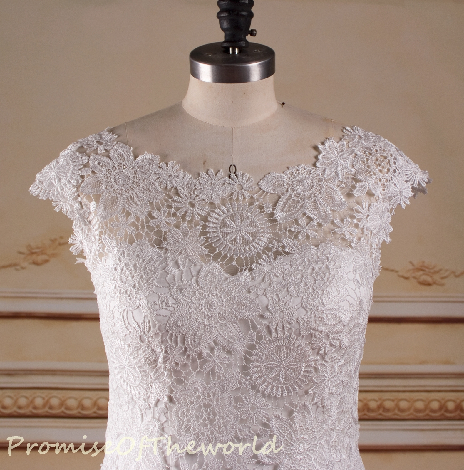 boat neck with lace
