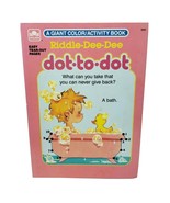 VINTAGE 1990 RIDDLE DEE DEE DOT TO DOT GIANT COLOR ACTIVITY CHILDRENS BO... - $13.10