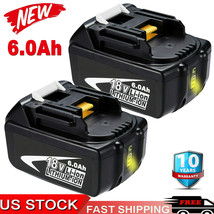 2 Pack 18V 6.0Ah Lithium Ion Battery Lxt For Makita Bl1860 Bl1830 Us Latest Tool - $68.99