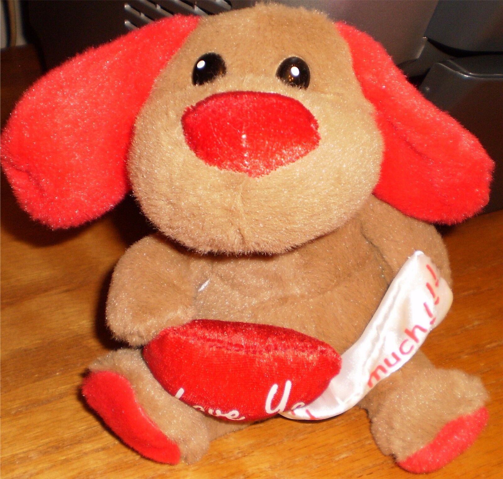Stuffed Animal Brown DOG Love Ya This Much - $2.99