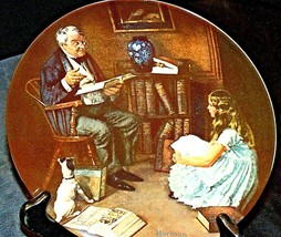 The Storyteller by  Norman Rockwell Plate with Box ( Knowles ) AA20CP2176 - $69.95