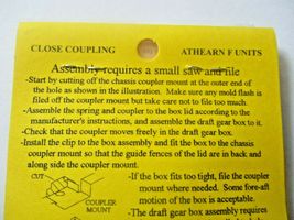 American Limited # 6100 Close Coupling Athearn F-Unit Diesels 2 Pair HO-Scale image 5