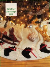 Crochet Xmas Stocking Tree Skirt Pineapple Star Doily Jeweled Bells Mat Pattern - $8.99
