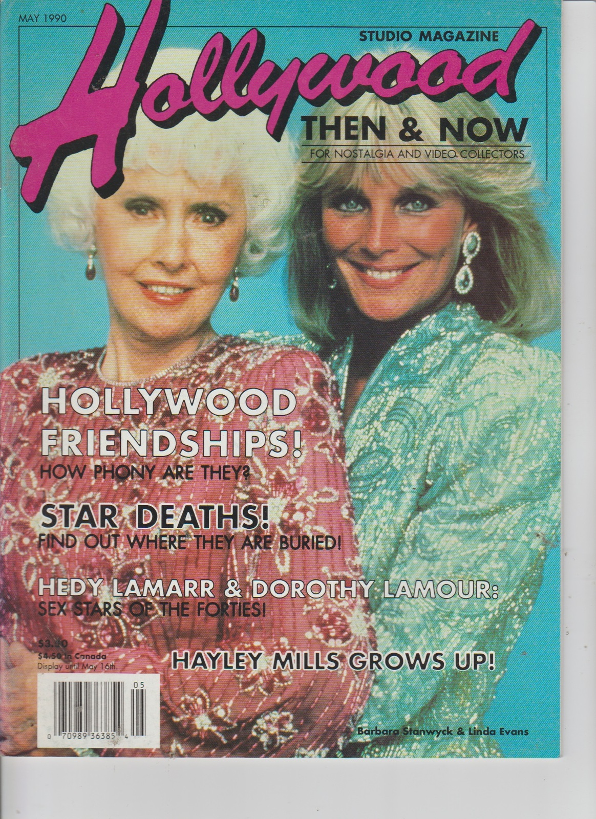 Hollywood Studio Then & Now May 1990 Hedy Lamarr-Crossroads print ...