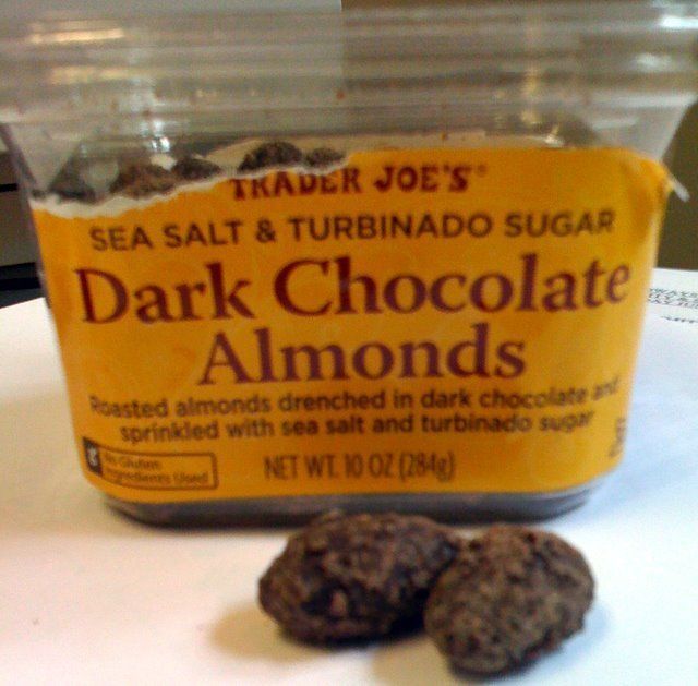 Trader Joe's Dark Chocolate Covered Almonds w/ Sea Salt & Turbinado
